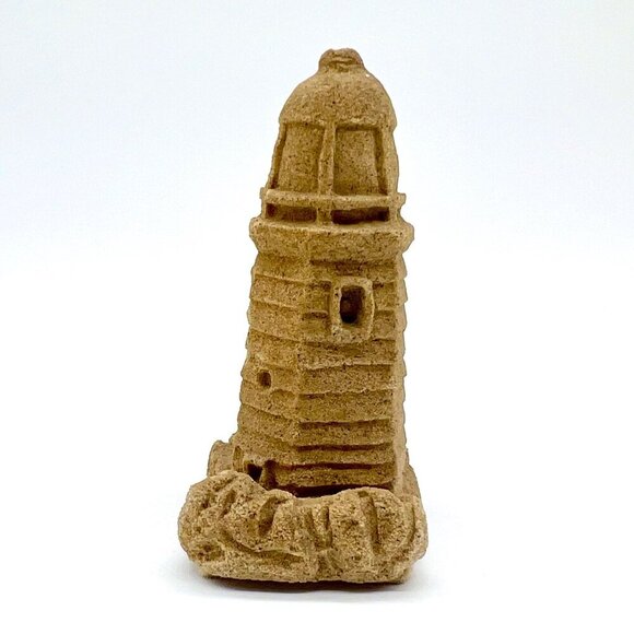 Vintage Sandstone Lighthouse Decor Coastal Nautical - Picture 3 of 7